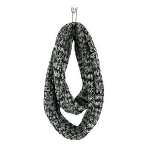 Style & CO, Space-Dye Infinity Scarf, Black and Neutral, MSRP $28.00
